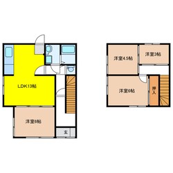 clover house 岩崎の物件間取画像